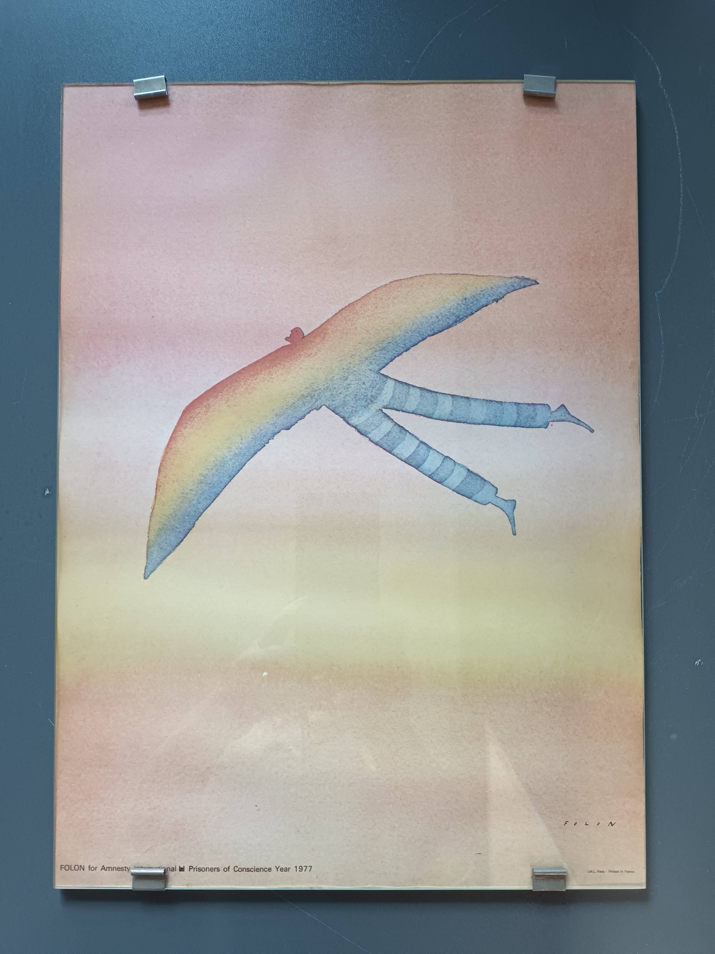 Affiche folon  1977