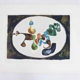 Lithograph by René Myrha series "L'Aventura"