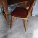Bureau et chaise scandinave vintage pieds compas
