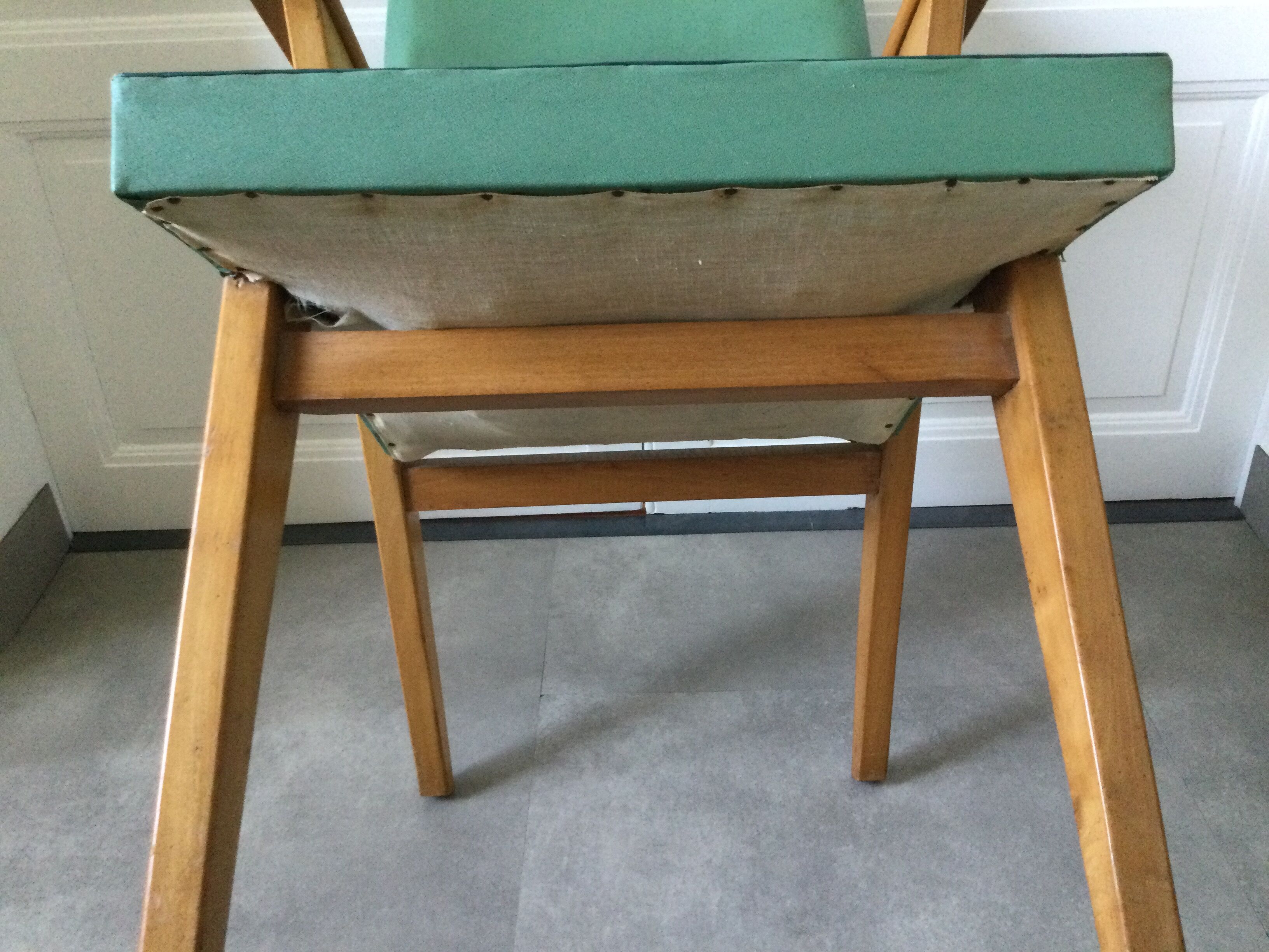 Vintage 50s bridge chair