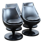 Set of 4 "Polaris" armchairs by Pierre Guariche for Meurop 1960s