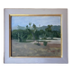 Painting HST/P Pierre Dominique GIESS (1943-2011) "Torre Lodones" Spain