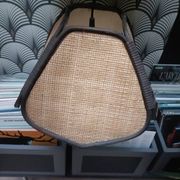 Suspension, lustre rotin osier vintage