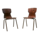 Lot de 2 chaises Eromes 60s