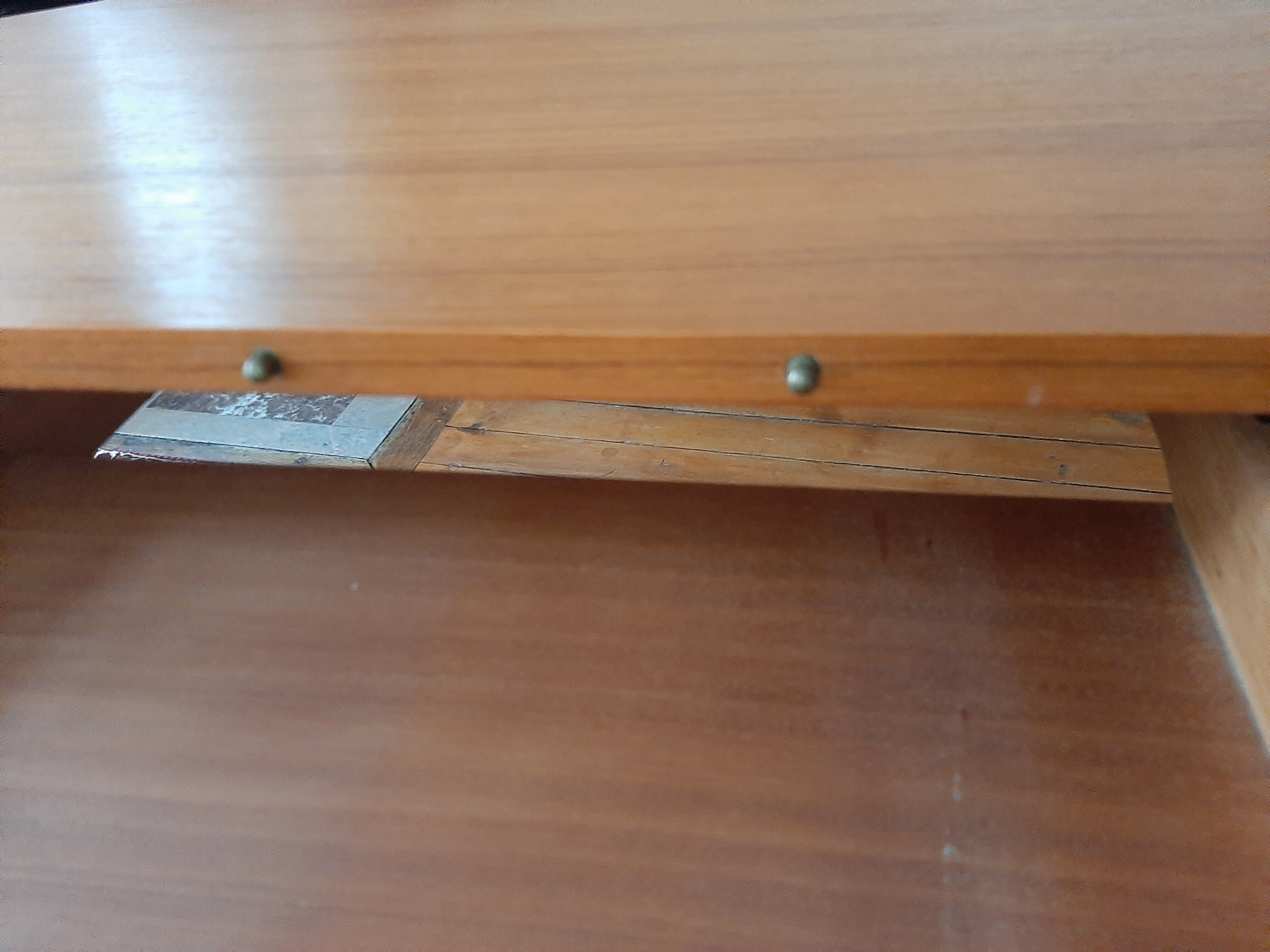 Table ronde extensible scandinave teck vintage