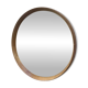 Scandinavian round mirror in teak