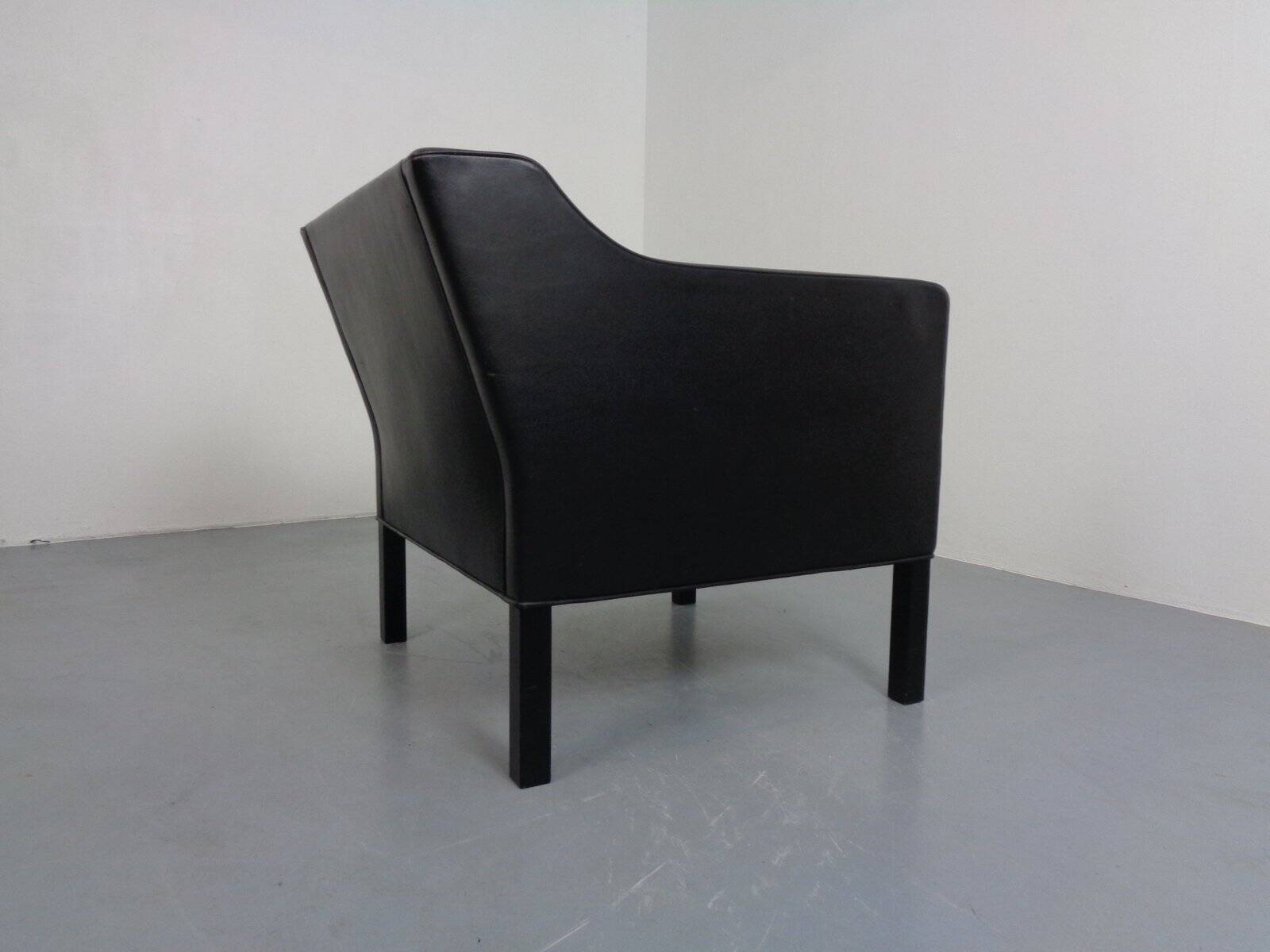 2321 Leather Armchair by Børge Mogensen for AS Fredericia Stolefabrik, Denmark, 1960s