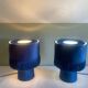 Blue velvet lamps