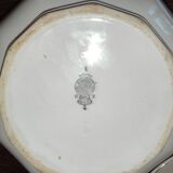 Old service 28 pieces porcelain KG Keller and Guérin Lunéville France decorated with flowers Rosita XIXth Century