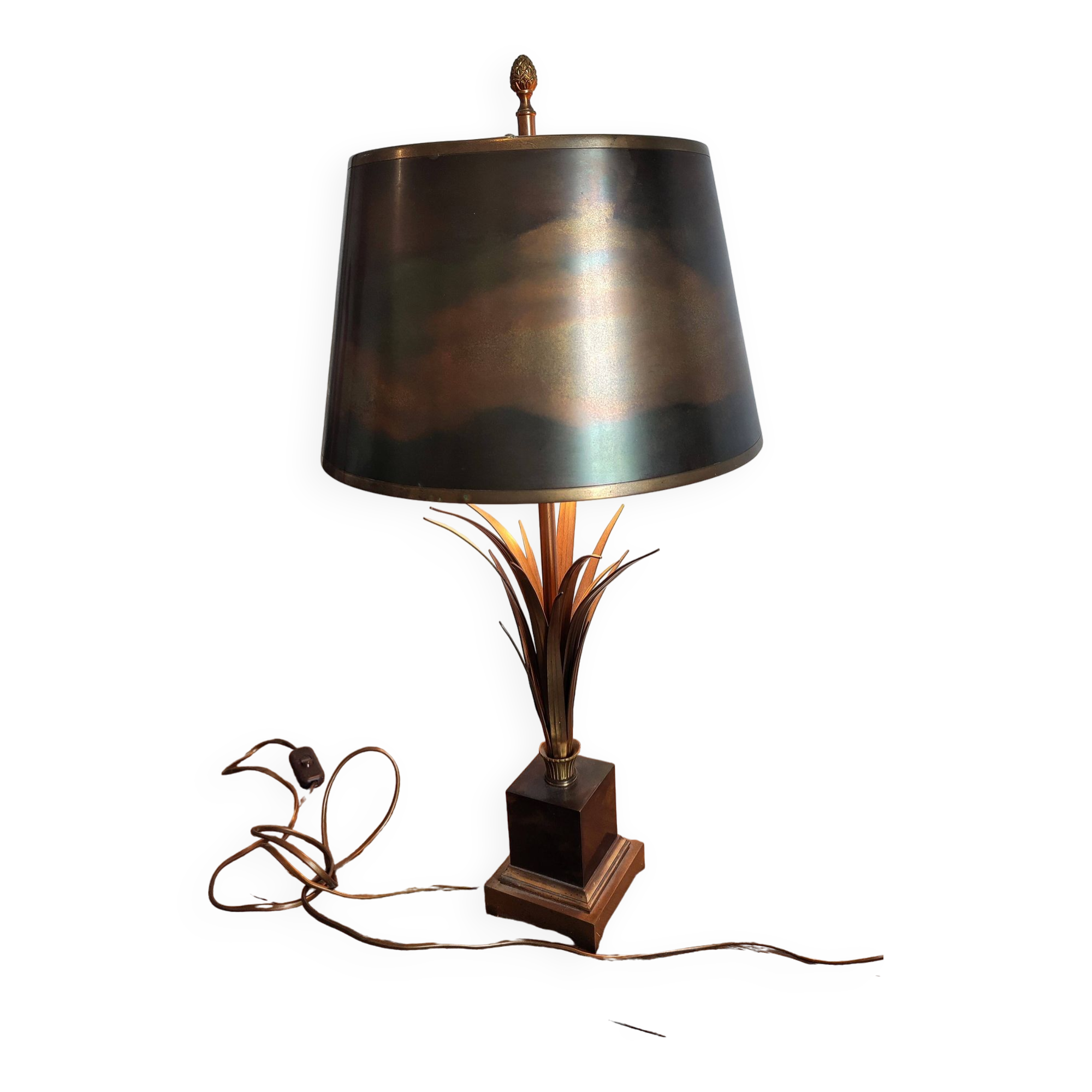 Charles brass and bronze lamp circa 1970