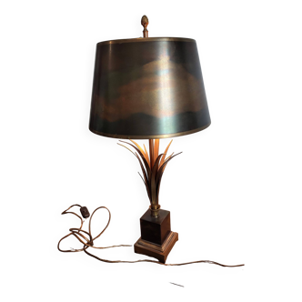 Lampe en laiton et bronze maison Charles circa 1970