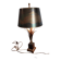 Charles brass and bronze lamp circa 1970
