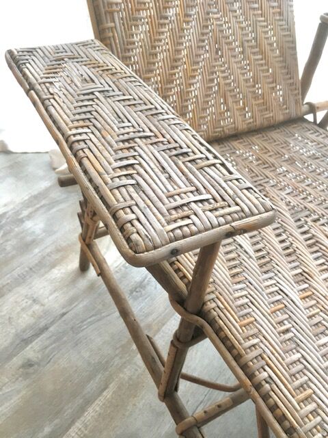 Rattan lounge chair