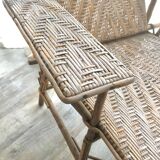Rattan lounge chair