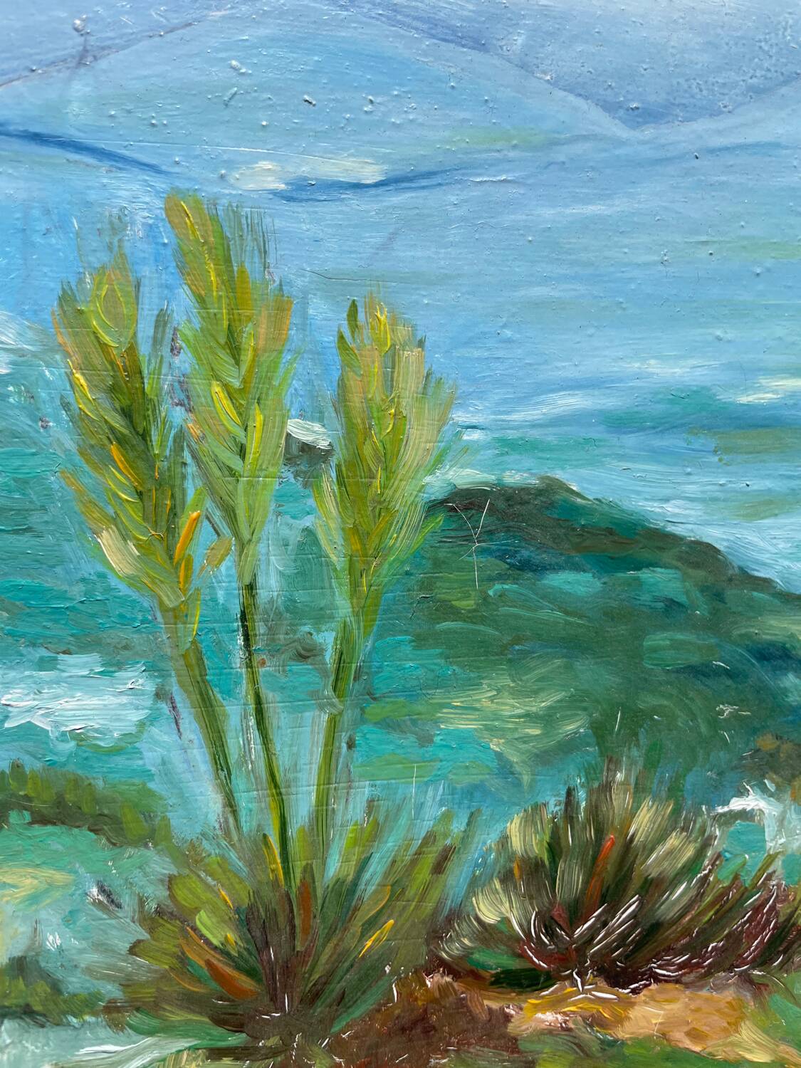 Oil on canvas landscape