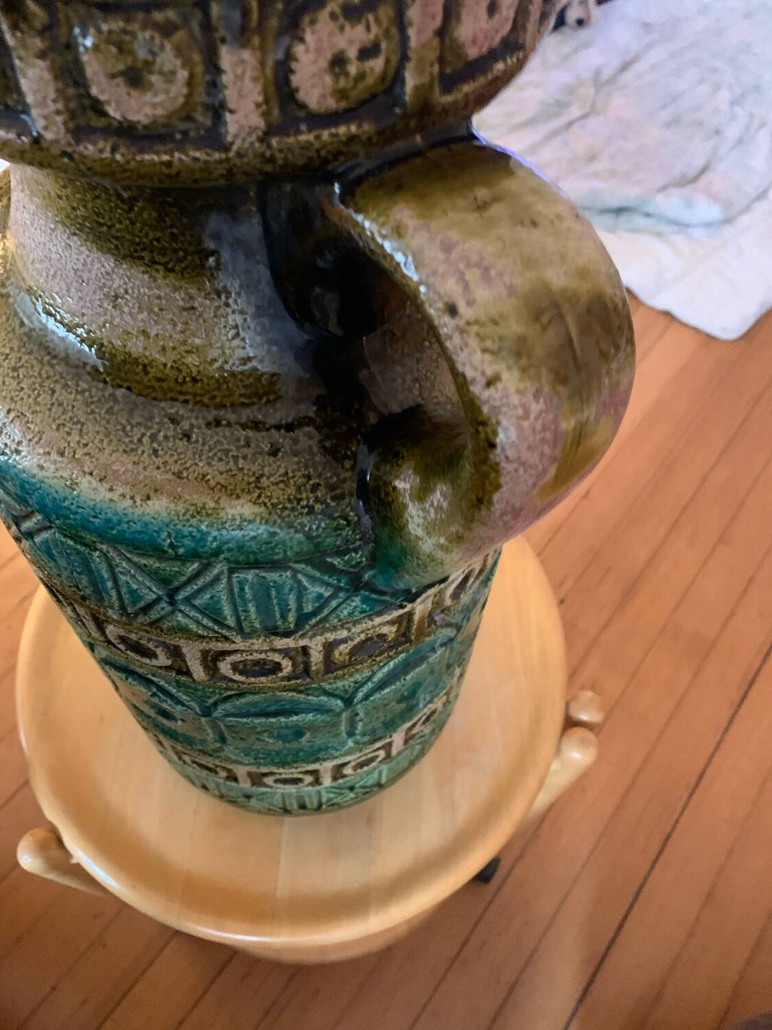 Large ceramic floor vase W. Germany