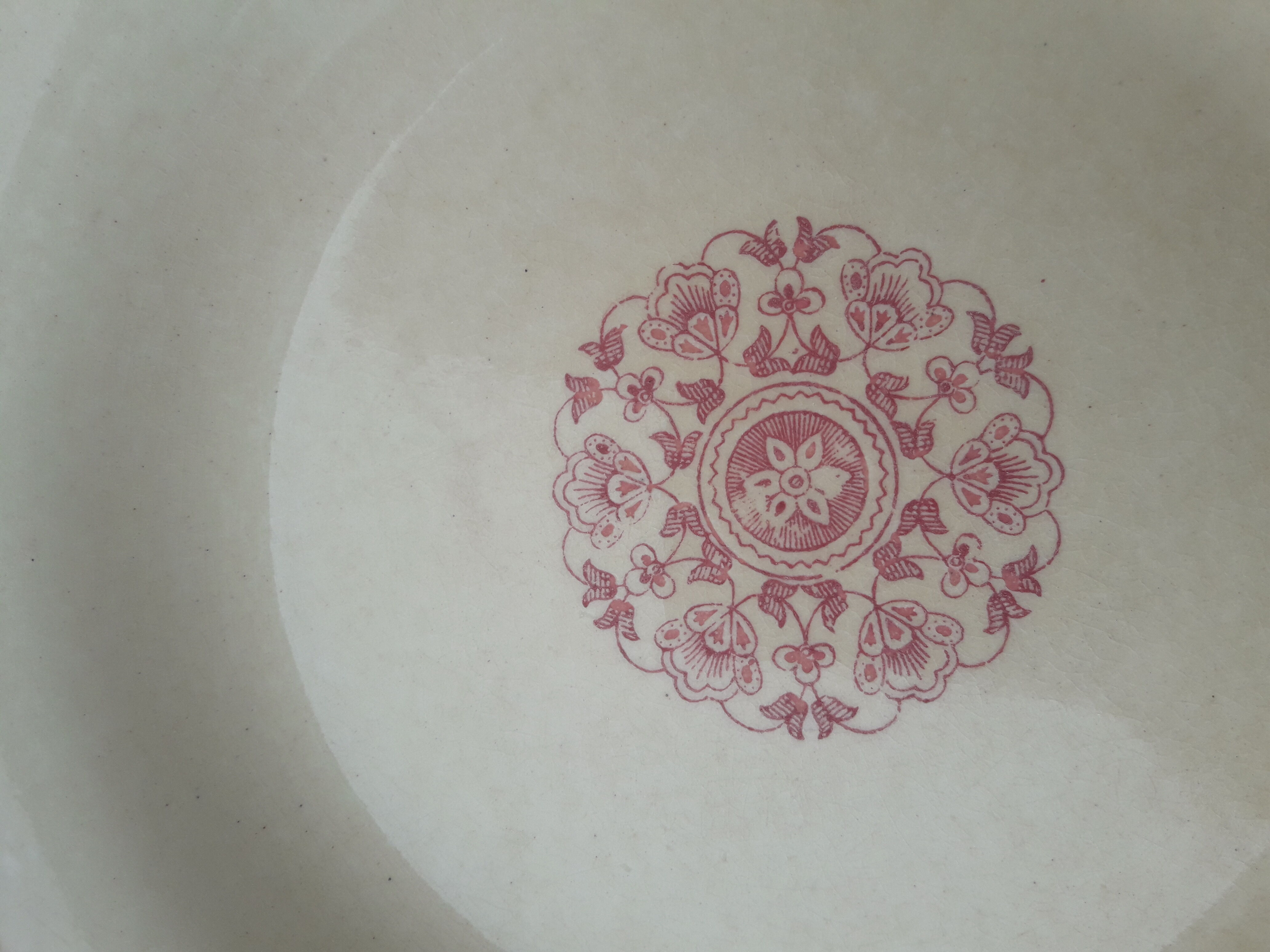 Gien's opaque porcelain hollow plate Mangalore Diam 23 cm