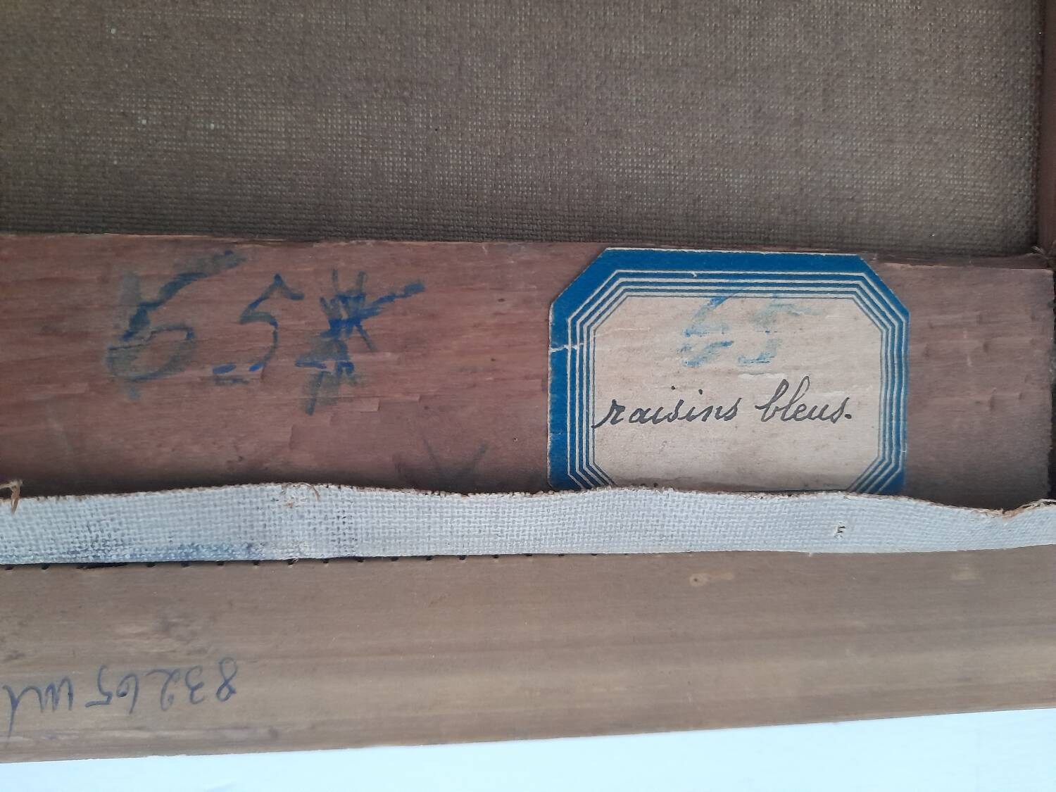 Still life with grapes oil on canvas Steyaert