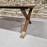 Ceramic and metal coffee table from the 60s Vallauris style
