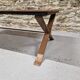 Ceramic and metal coffee table from the 60s Vallauris style