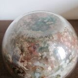 Vase boule verre laqué