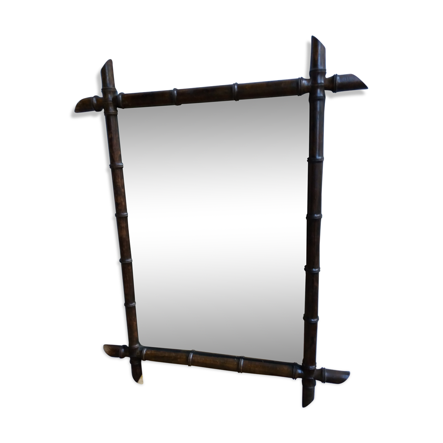 Mirror vintage bamboo 77.5 x 61 cm