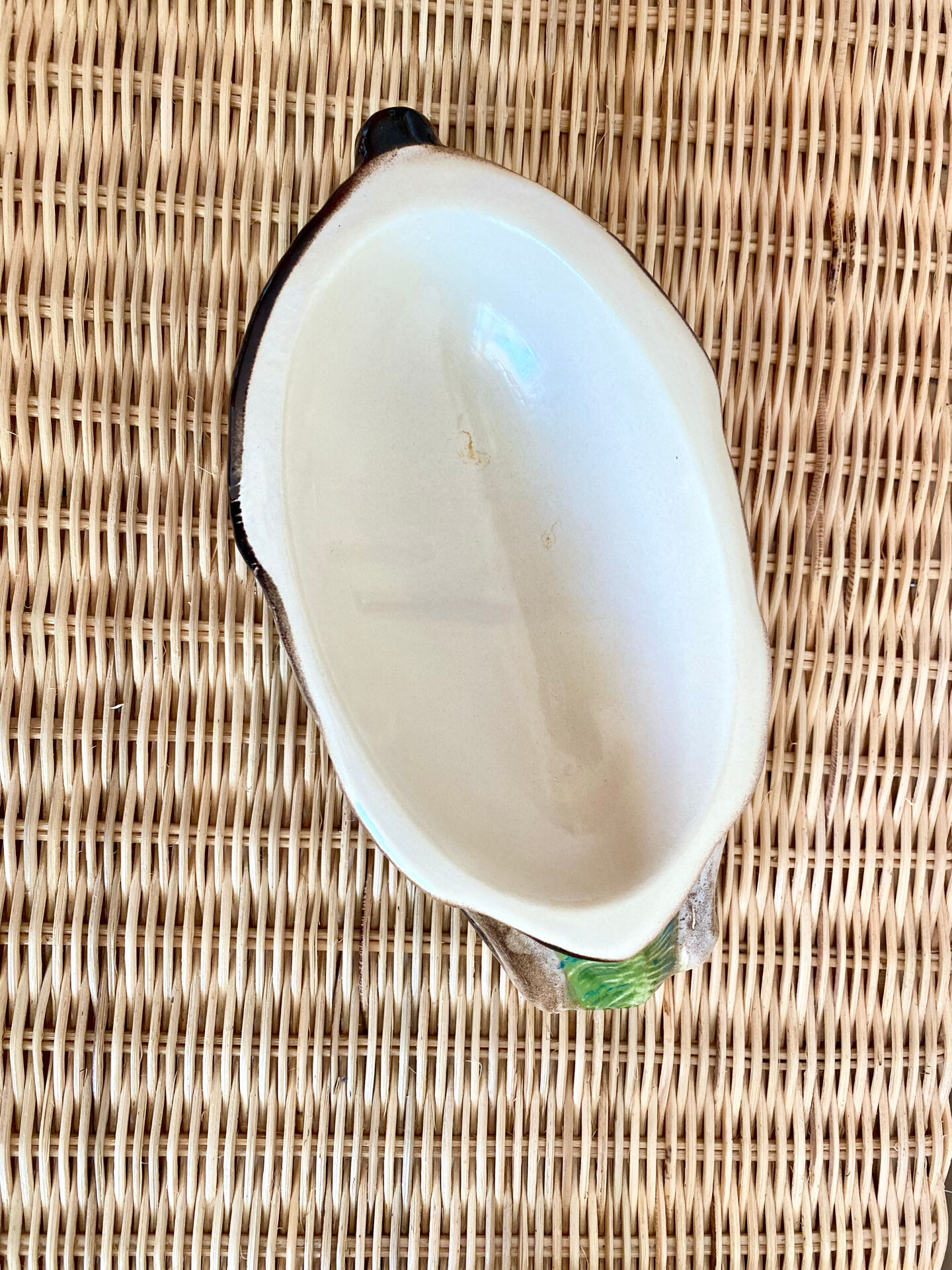 Enamelled barbotine terrine