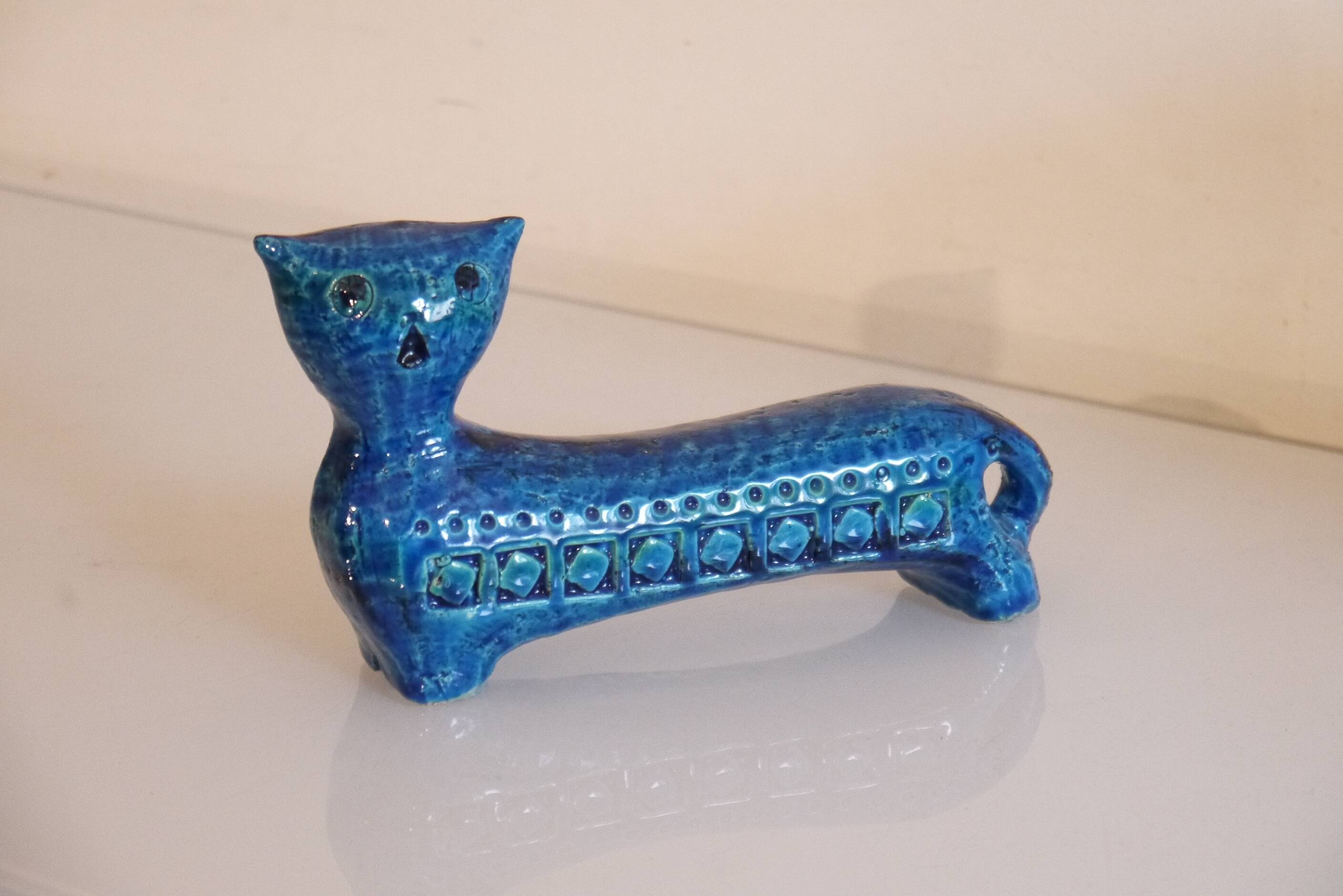 Ceramic cat by Aldo Londi for Bitossi