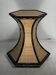 Coastal palm regency rattan bamboo side table or dining table base, France, 1970s