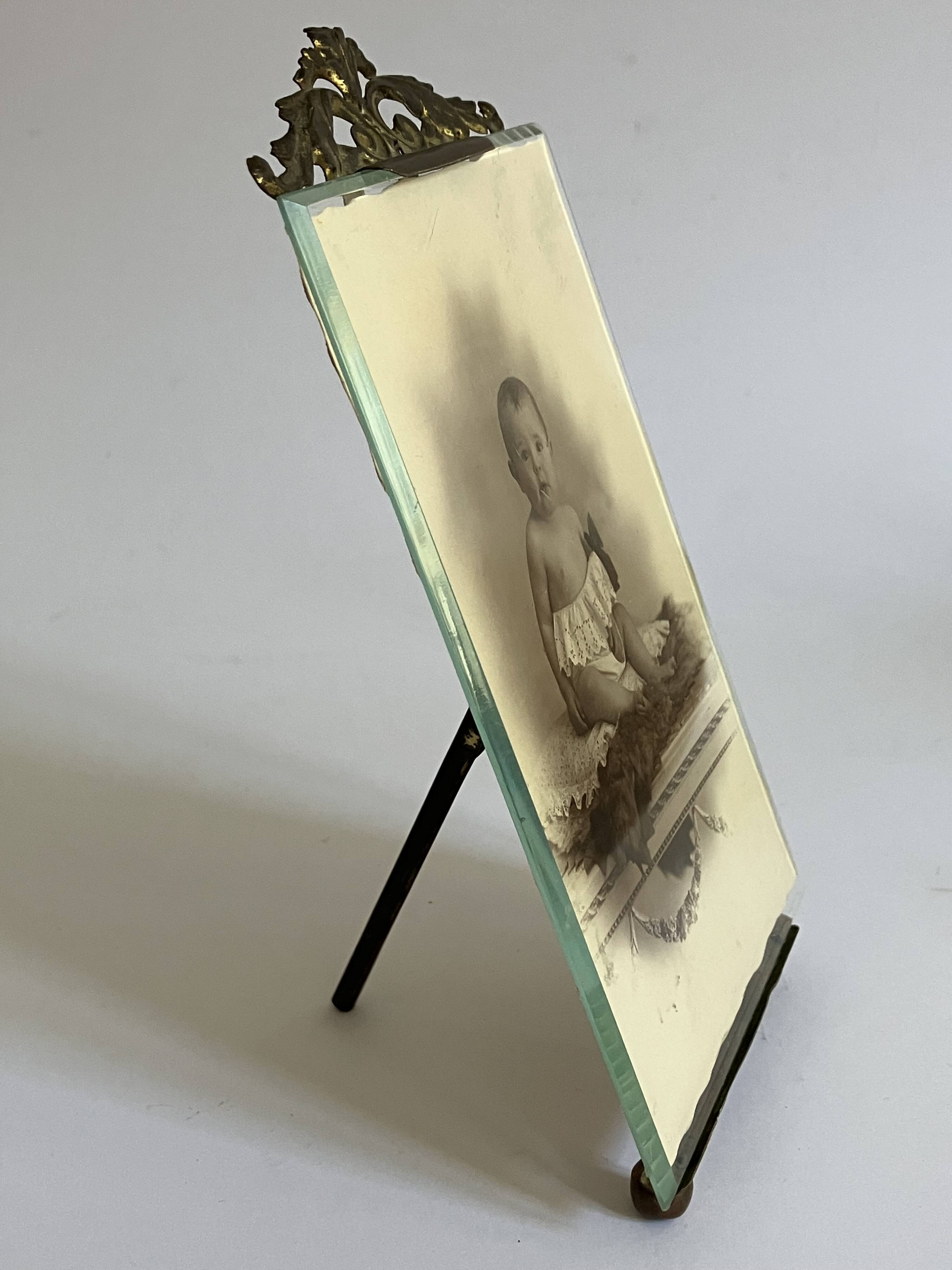 Brass frame, beveled glass - Model 2