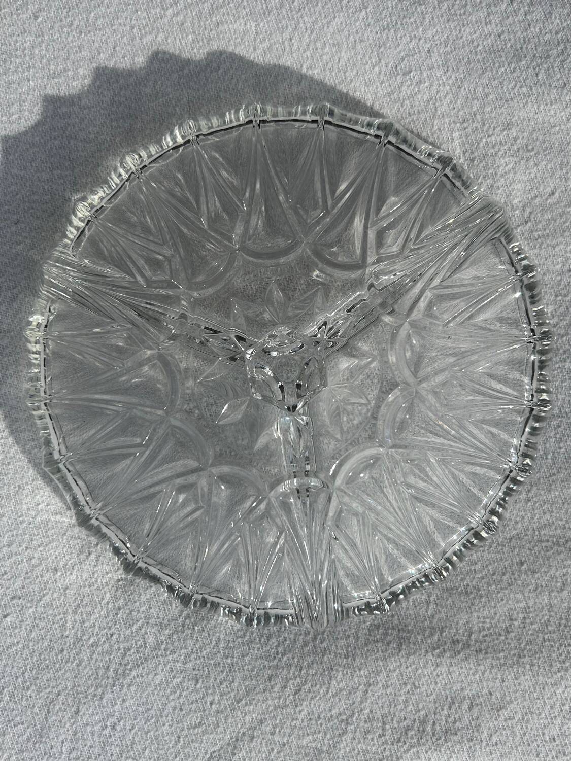 Glass serving dish - Made in France - Mid 20th century