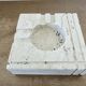 “Fratelli Mannelli” ashtray in travertine, design by Enzo Mari, Italy, 1970