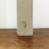 Vintage vase in sandstone, signed