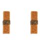 Pair of "Honey" wall lights in amazonite and amber. Contemporary work.