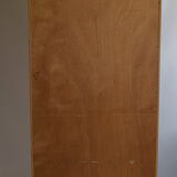Parisian wardrobe in natural blond mahogany from the 1960s