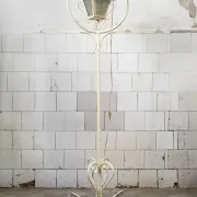 Painted wrought iron garden lamp, Italy, 1960s