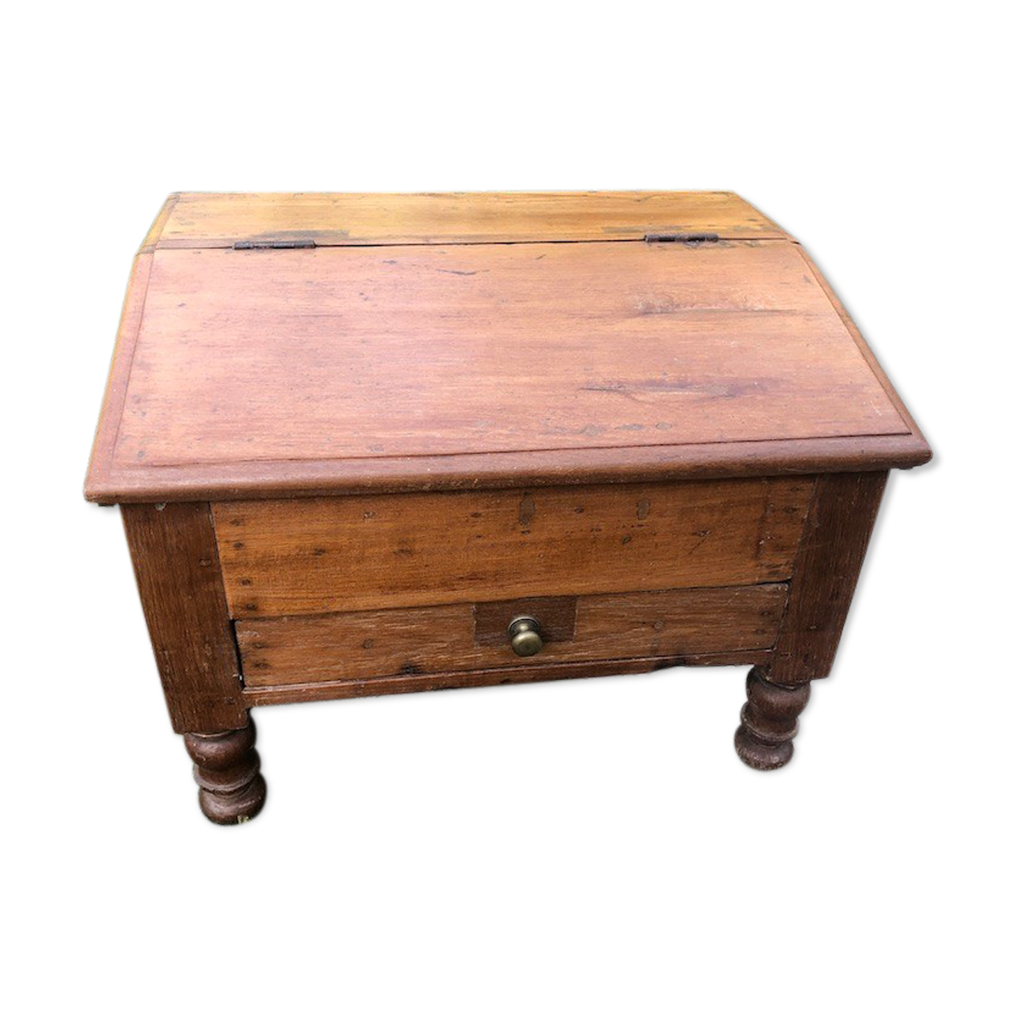 Antique teak writing desk