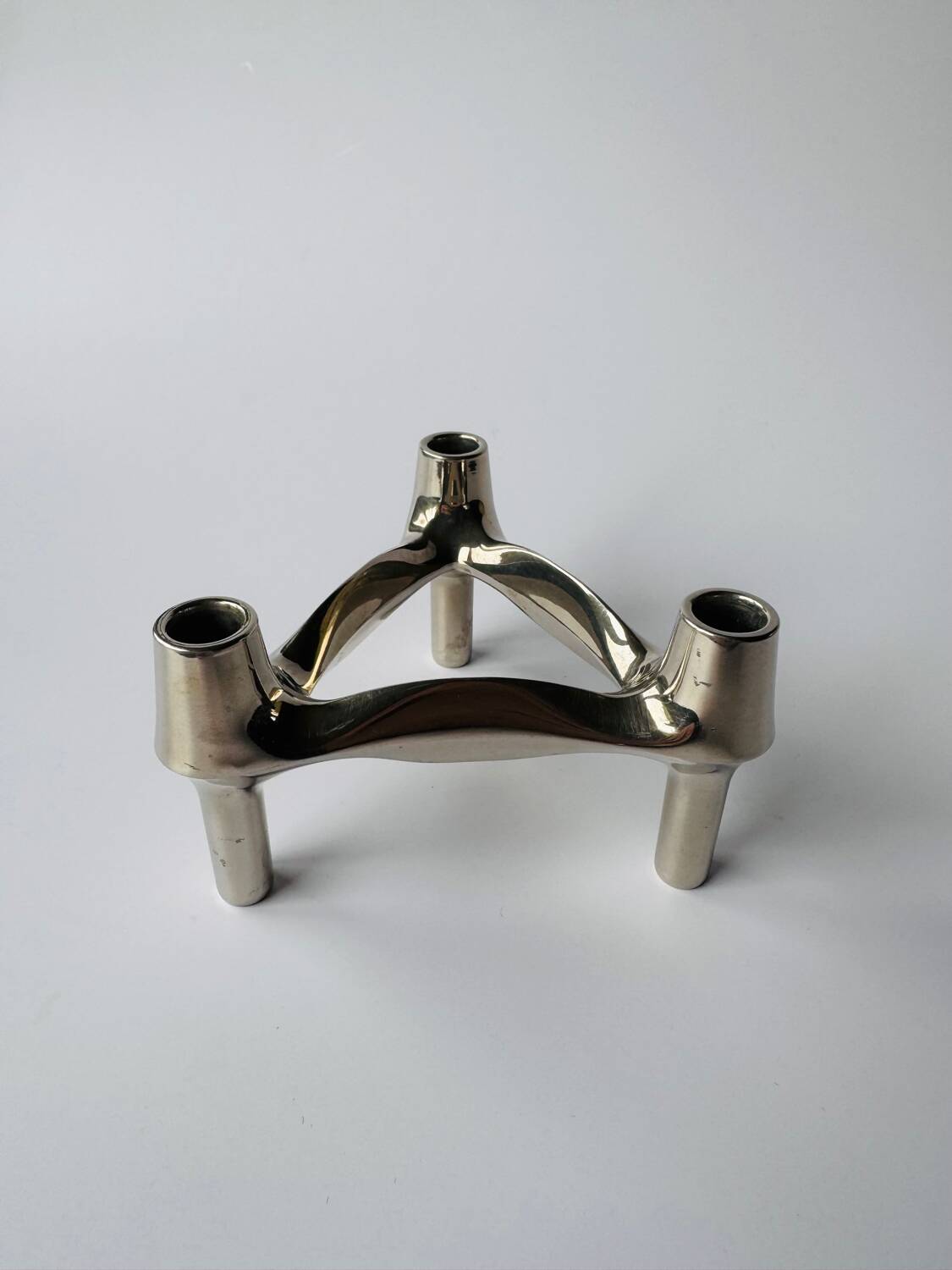 Vintage MCM modular candleholder by Fritz Nagel for BMF