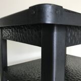 Console table riveted metal 1940 industrial