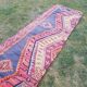 Vintage Turkish hallway rug 83x337 cm