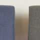 Set of 2  grey and blue lounge armchairs 1960s
