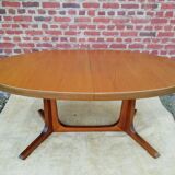 Baumann expandable oval table, 1960