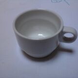 6 bistro cups with saucers