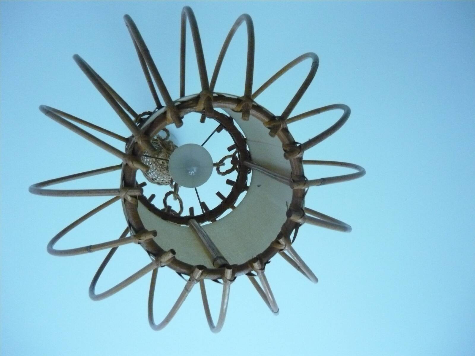 Rattan pendant pendant 1950s/60s