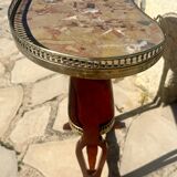 Louis XVI style mahogany kidney table