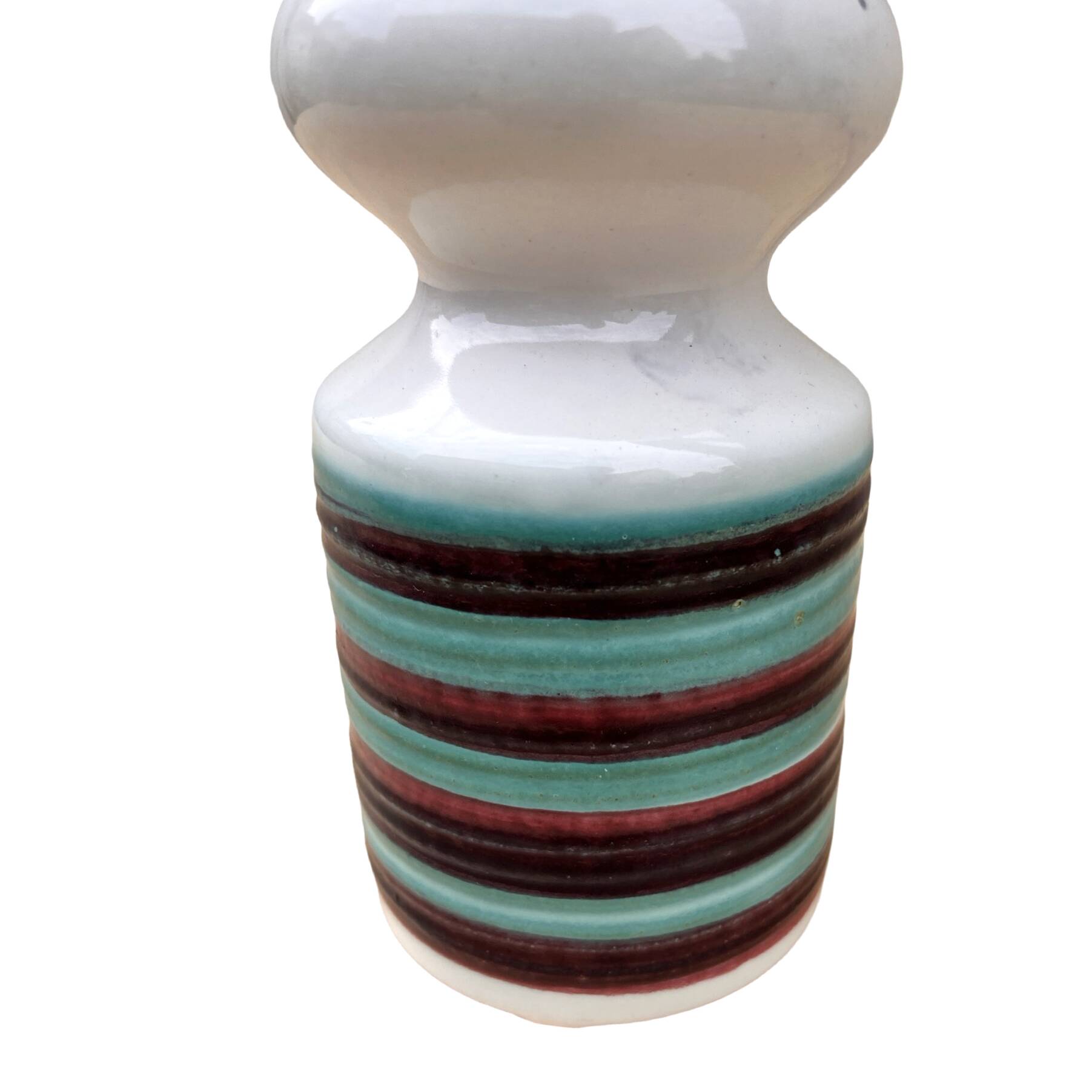 Vase en céramique coloré Strehla Keramik, Allemagne années 1960