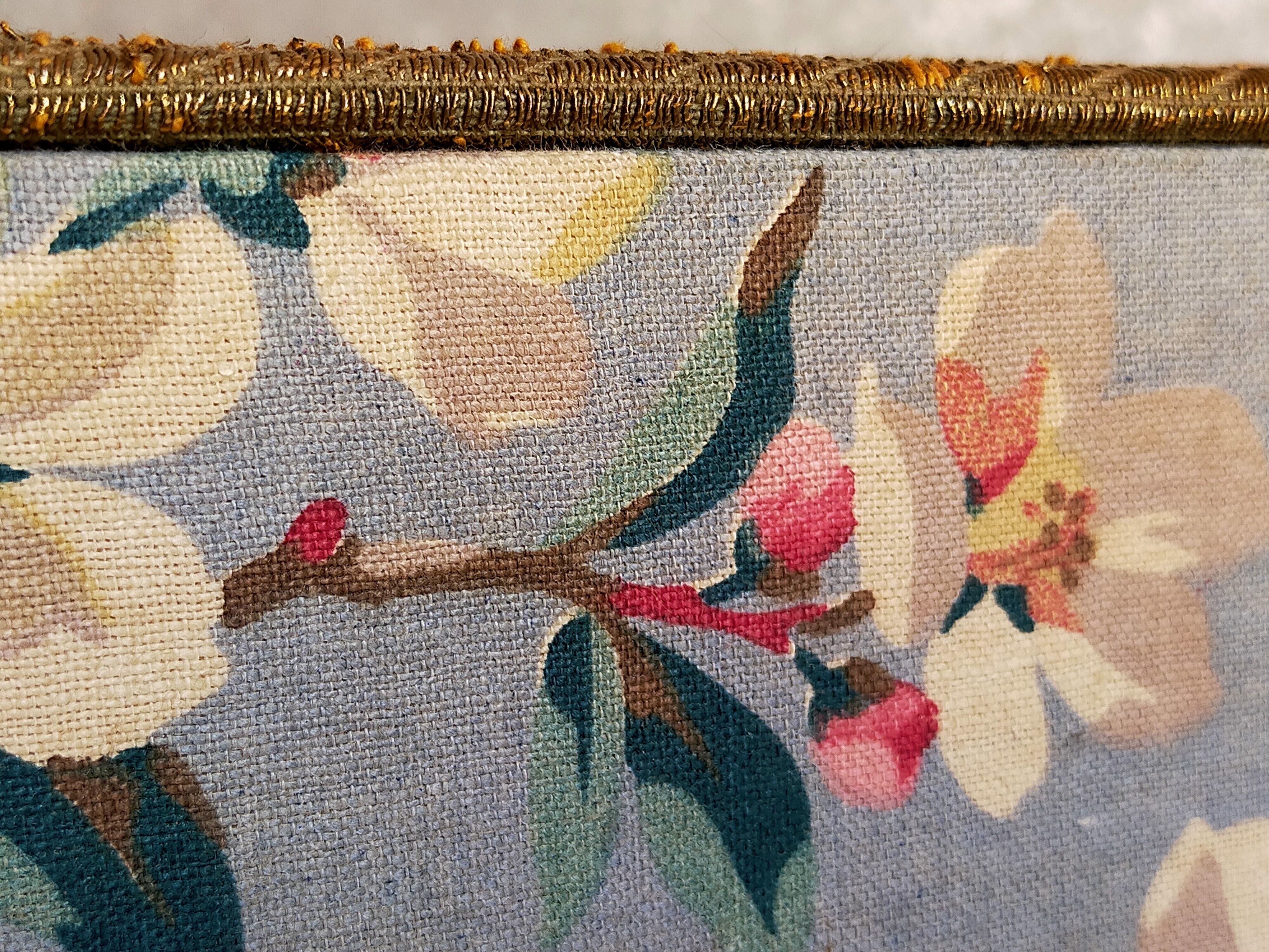 Ancient cherry blossom fabric box 1940