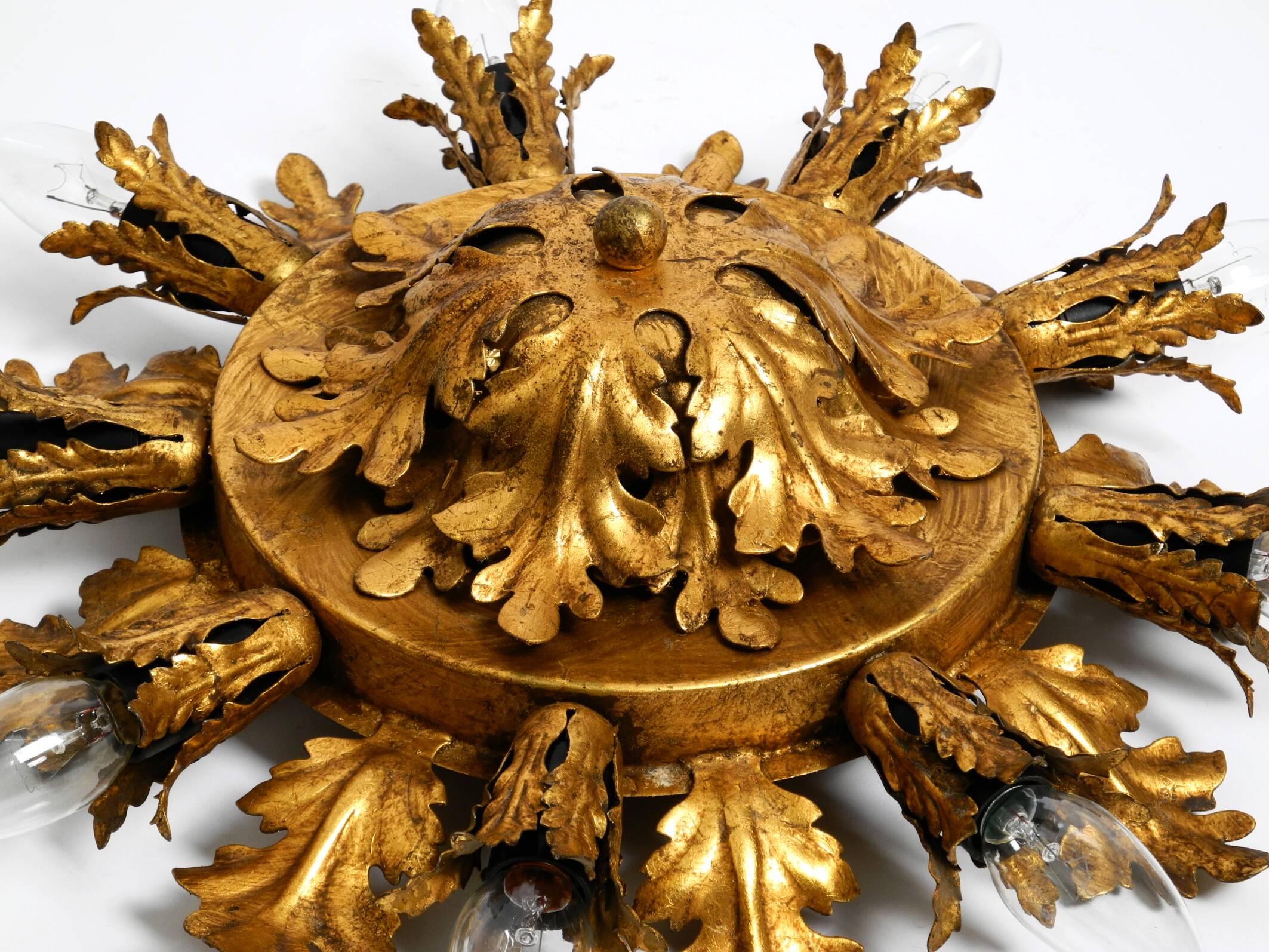 Set of three beautiful 1960s Italian ceiling or wall lamps by Banci Firenze