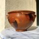 Antique glazed earthenware soup tureen.