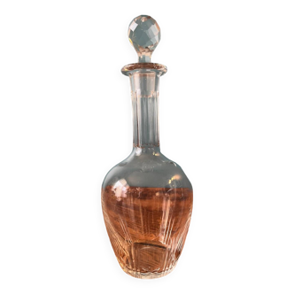 Engraved crystal liquor decanter